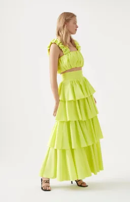 AJE Medina Set Light Lemon Size 6 for rent on The Volte - image 2