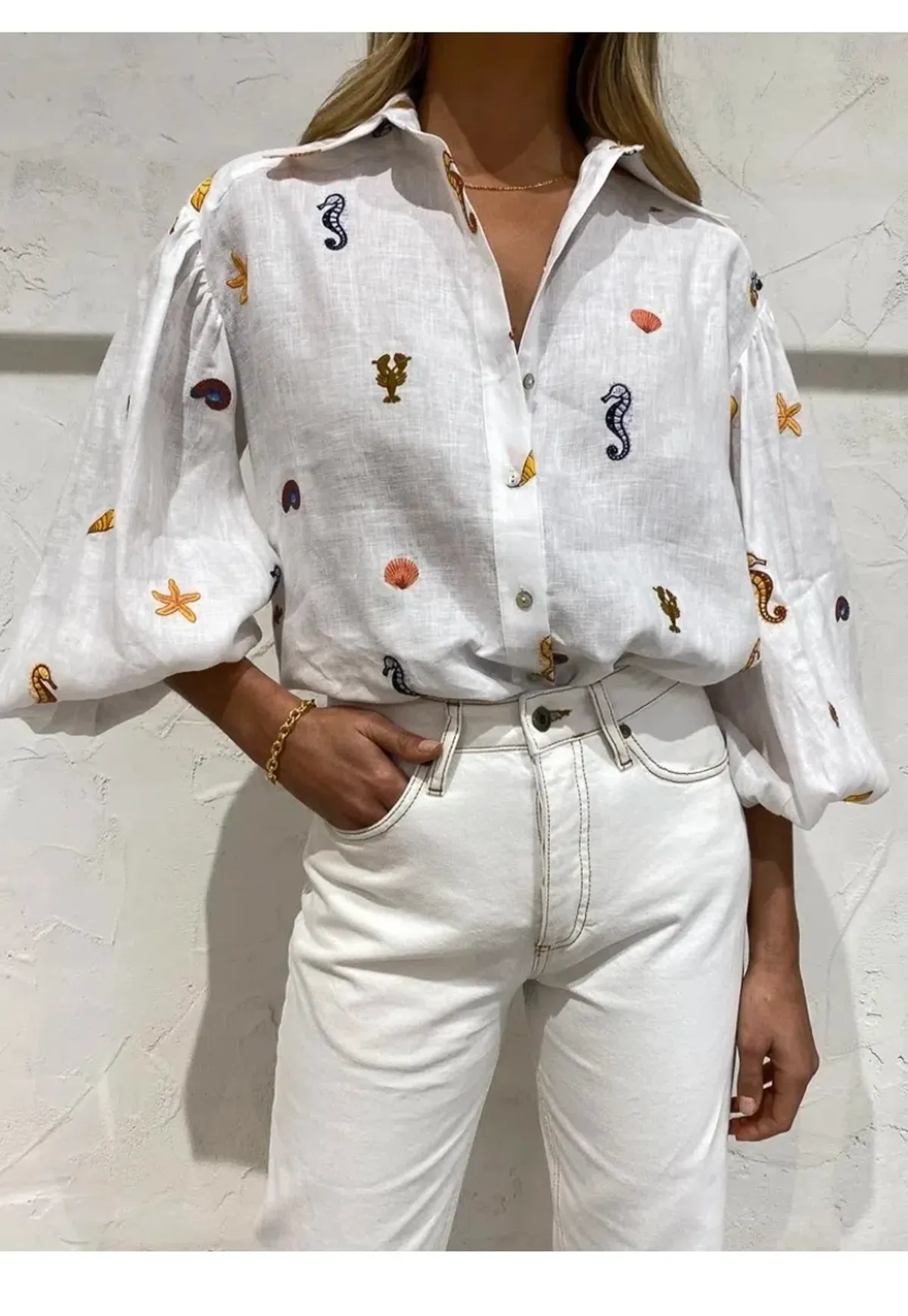 Alemais Under The Sea Shirt Print Size 10 - Image 4