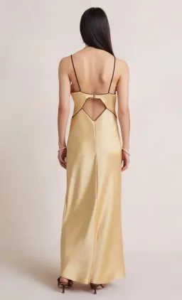 Bec & Bridge Hazel Maxi Dress Wheat / Yellow Size 6 for rent on The Volte - image 4