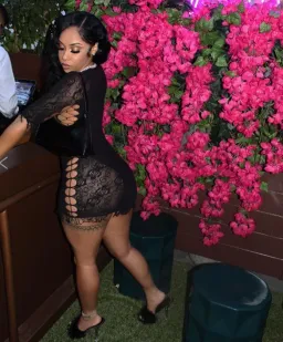 Poster Girl Floral Miranda Dress In Jet Black for rent on The Volte - image 3