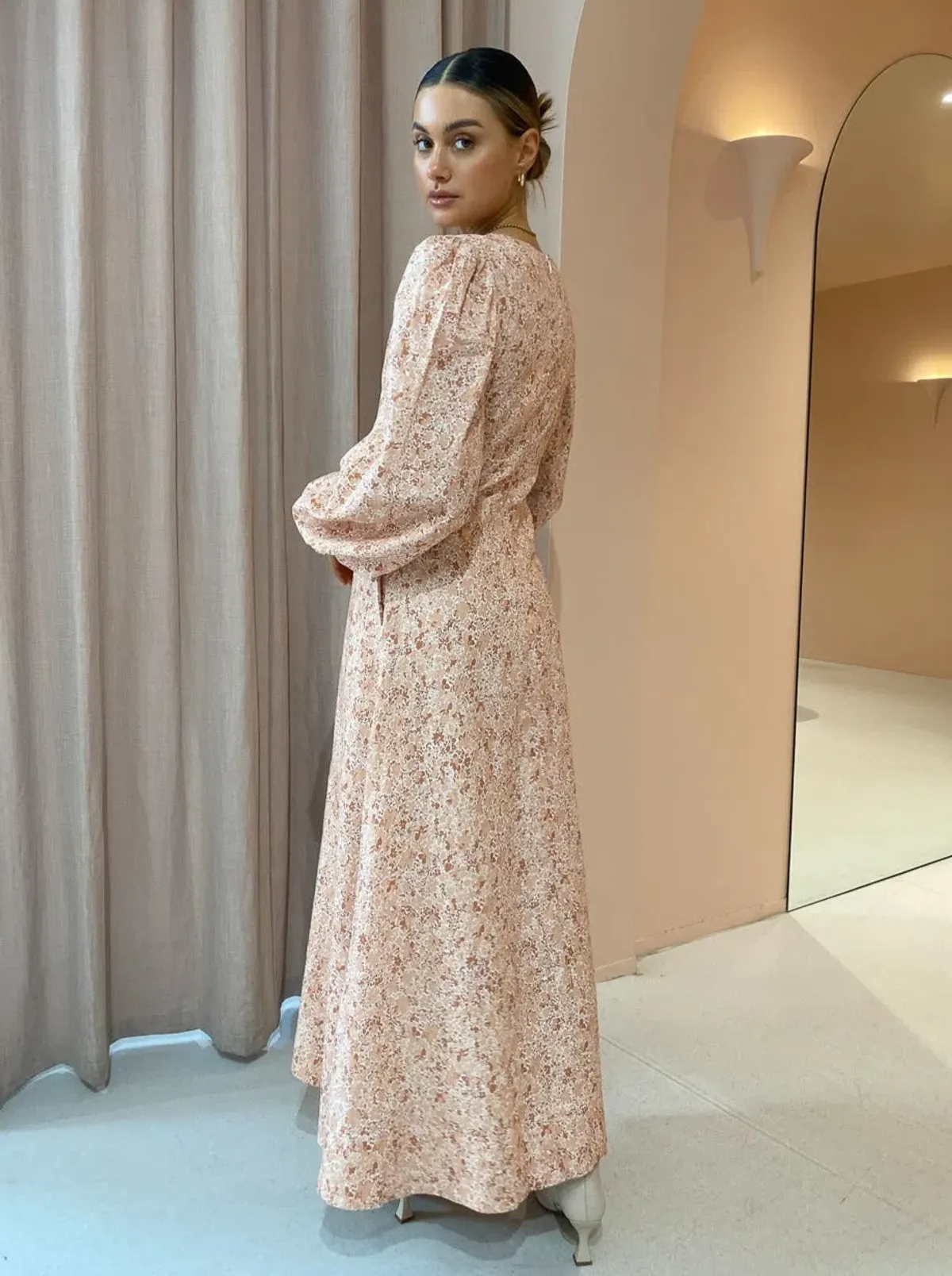 By Nicola Cher Maxi Dress In Floral Camo Size 6 - Image 3