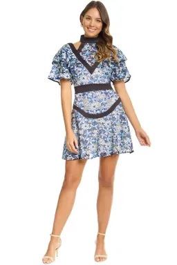 Elliatt Capulet Mini Dress Print Size AU 6 for rent on The Volte - image 1