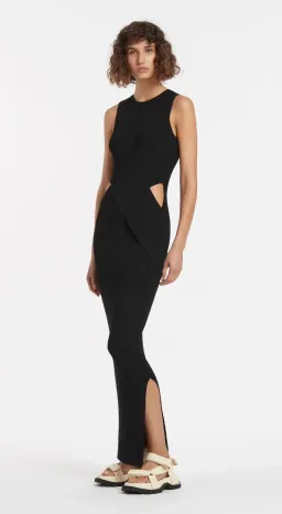 Sir the Label Kelvin Draped Dress in Black Size 1 / AU 8 for rent on The Volte - image 4