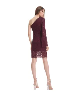Mossman The Lucky Streak Dress Burgundy Size 6 for rent on The Volte - image 4