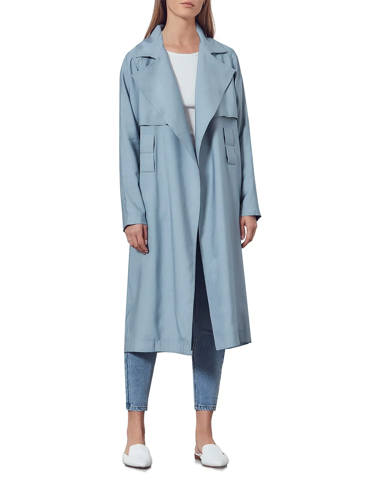 Viktoria & Woods Graduation Trench Coat Blue Size 0 / AU 6 - Image 4