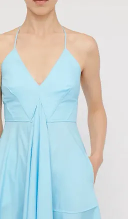 Scanlan Theodore Parachute Strappy Dress French Blue Size 6 / XS for rent on The Volte - image 2