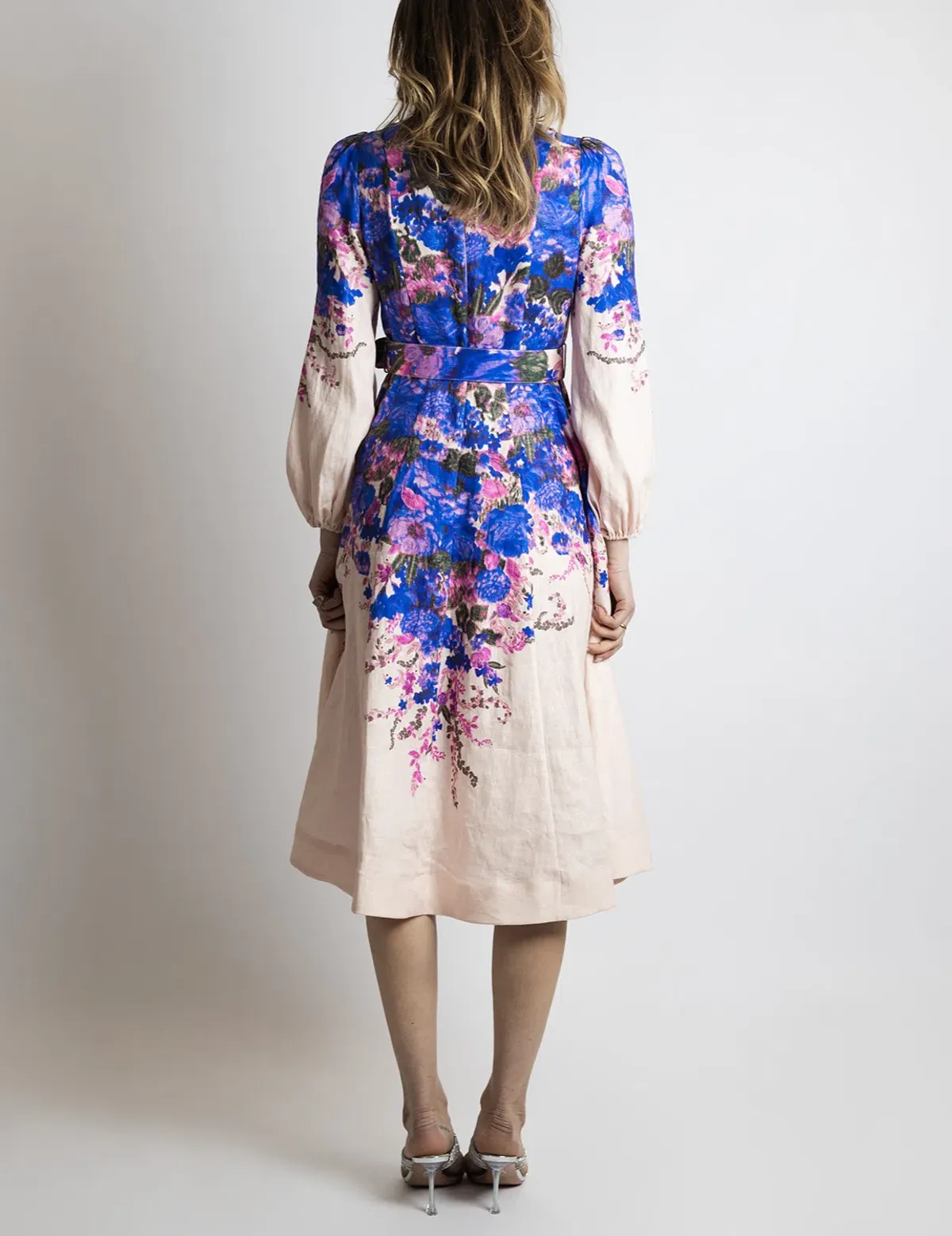 Zimmermann High Tide Buttoned Midi Dress Floral Size 2 / Au 12 - Image 3