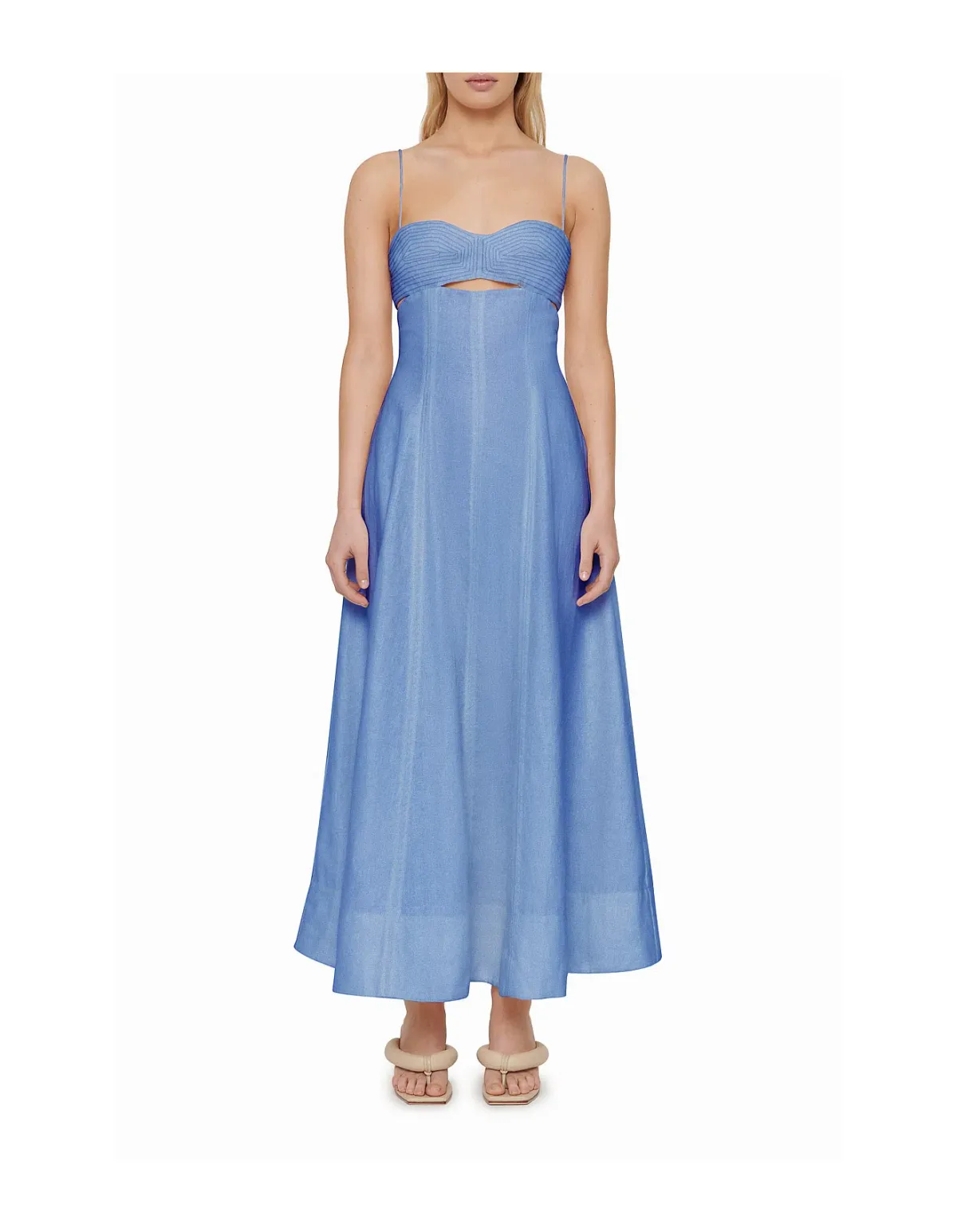 Clea Florence Stitch Dress Marina Blue Size M / Au 10 - Image 1