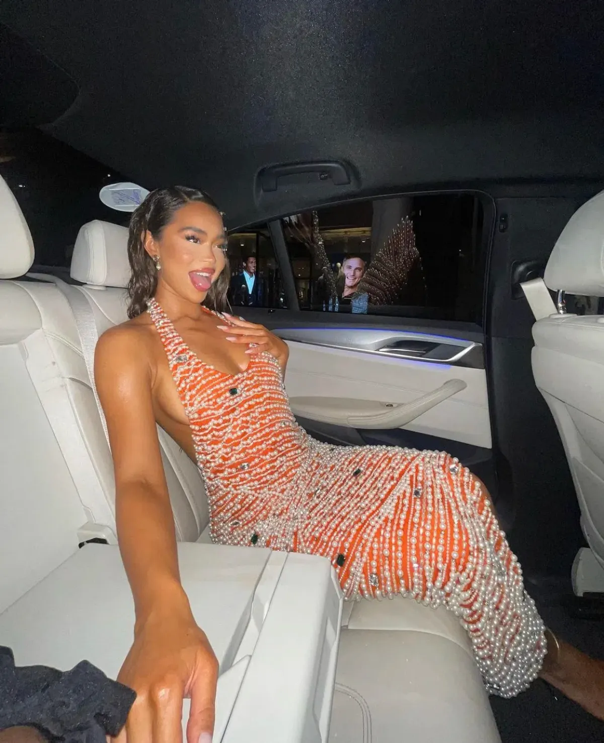 Khanums Kyhlet Maxi Dress Orange Size S / Au 8 - Image 3