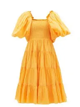 Aje Midi Cherished Dress Orange Size 8 / S for rent on The Volte - image 2