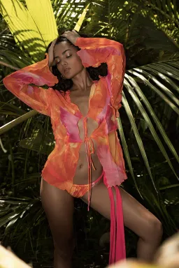 Rat & Boa Fiametta Blouse Multi Size 12 for rent on The Volte - image 2