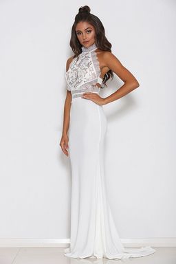 Blu Gown (white) Abyss By Abby for rent on The Volte - image 1