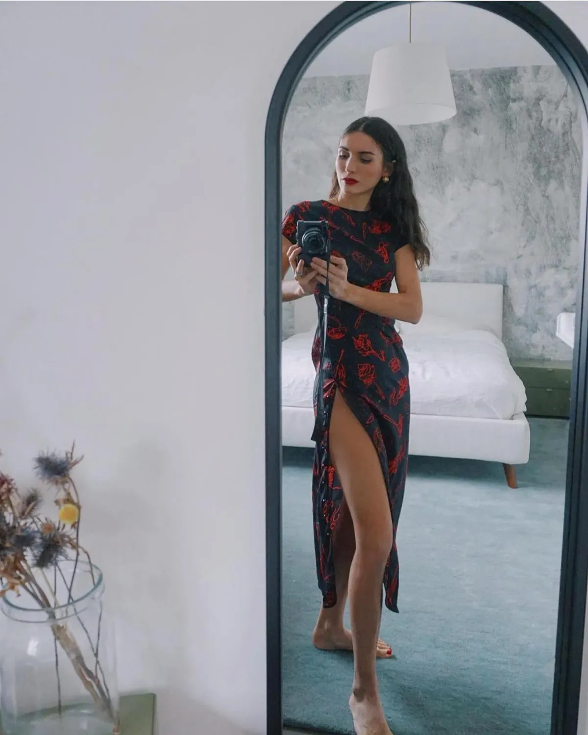 Amlul Roses Dress Black  Size 8 - Image 3