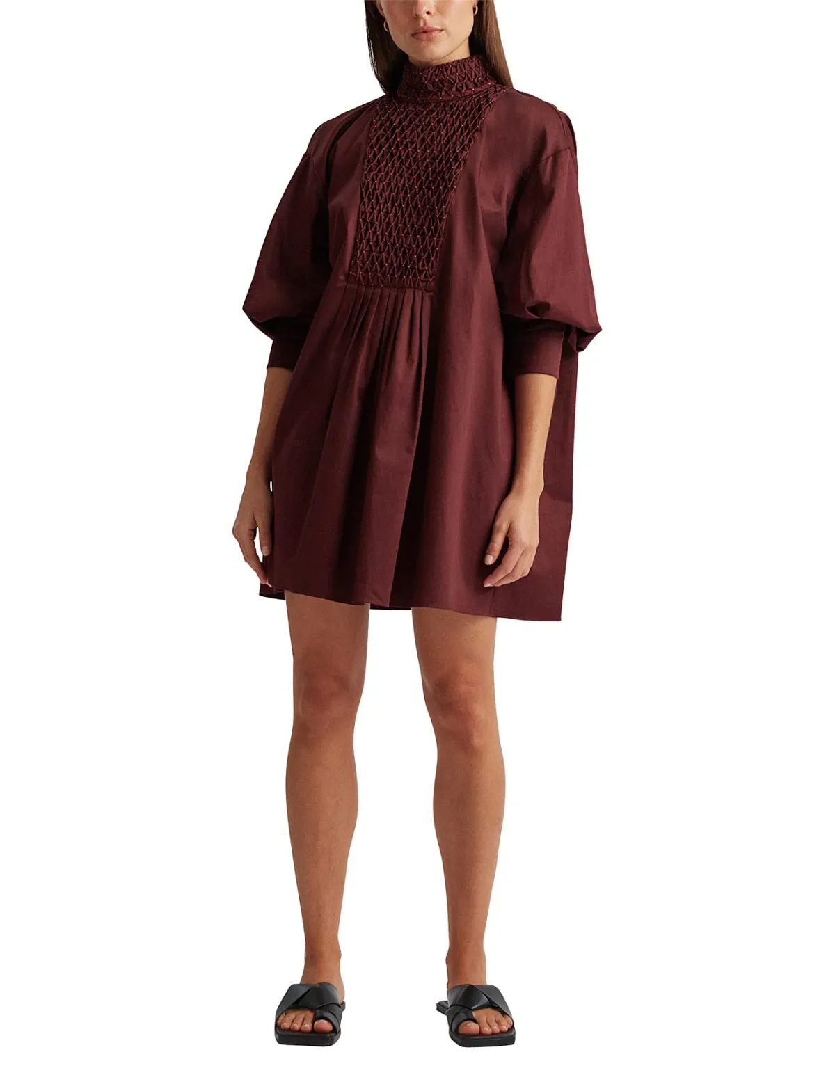 Camilla and Marc Tori Mini Dress Burgundy Size 8 - Image 1