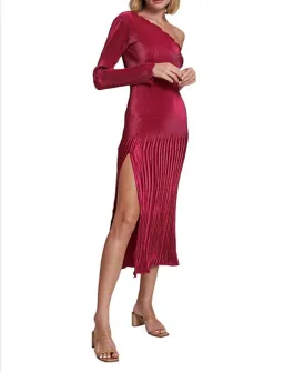 Lidee Soiree Gigi Sleeved Gown in Ruby Red Size 8 / S for rent on The Volte - image 2