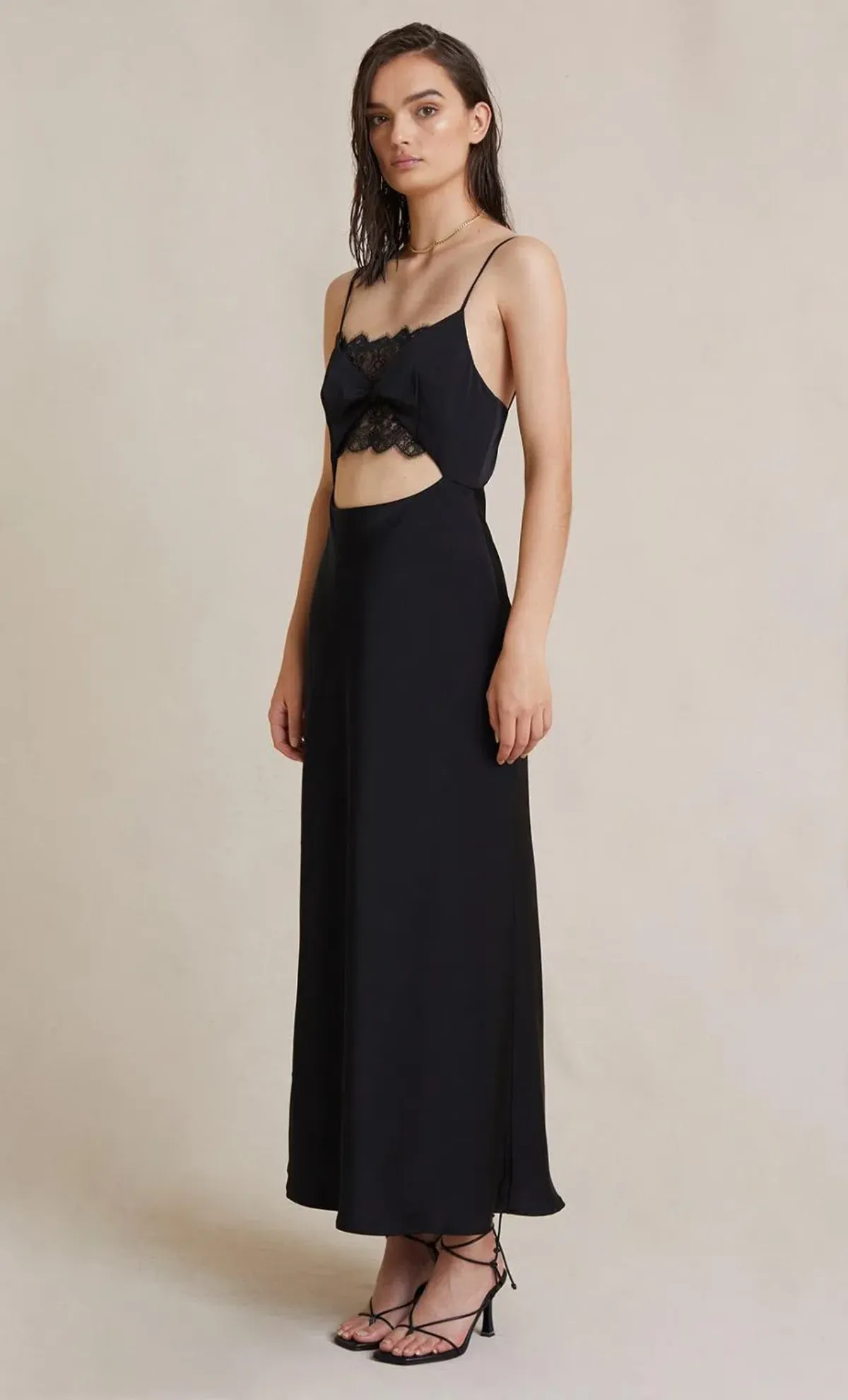 Bec & Bridge Valerie Midi Dress Black Size 8  - Image 2