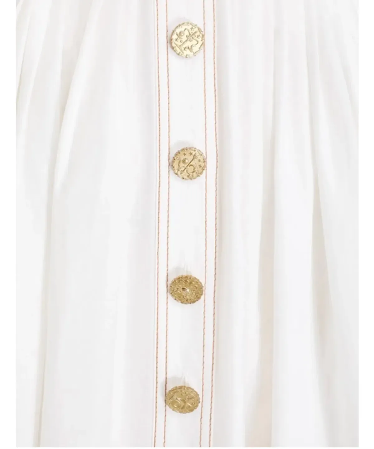 Zimmermann The Kaleidoscope Midi Shirt Dress in Natural Size 0/AU 8 - Image 2