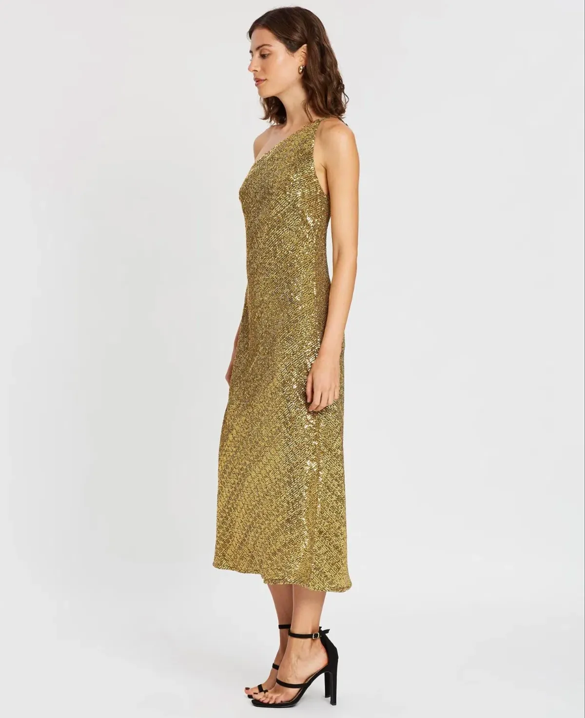 By Johnny Gold Girl Asymmetric Bias Dress Size 12  - Image 3