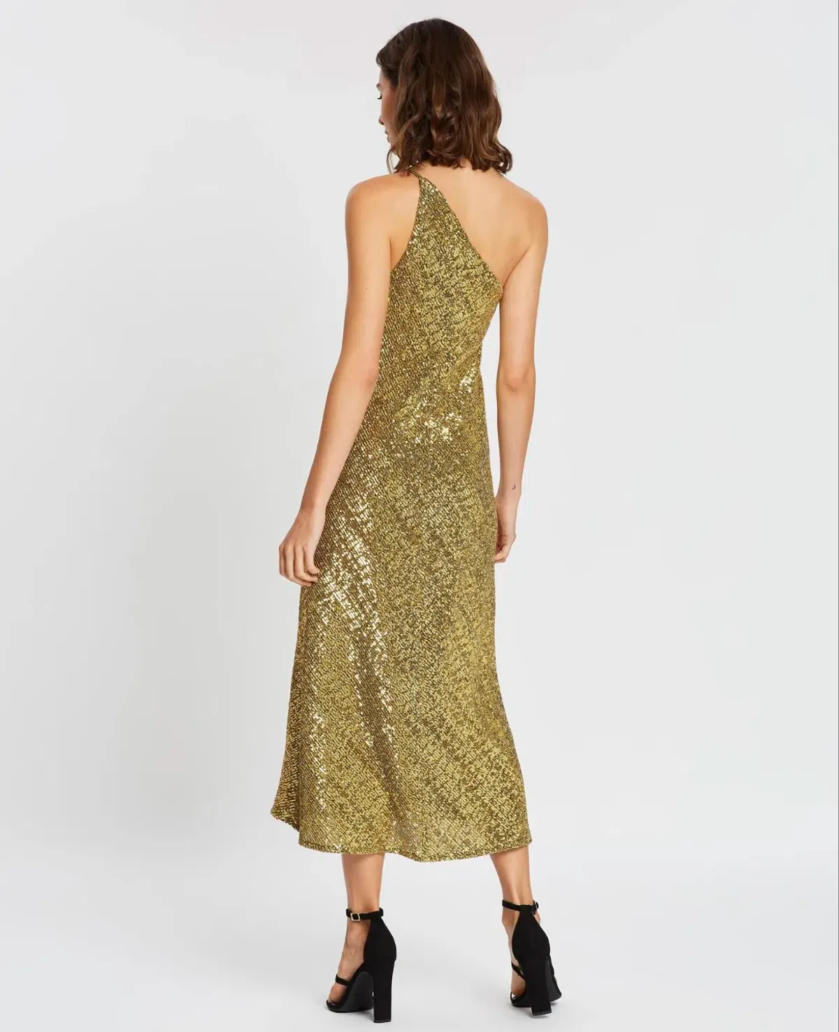 By Johnny Gold Girl Asymmetric Bias Dress Size 12  - Image 4