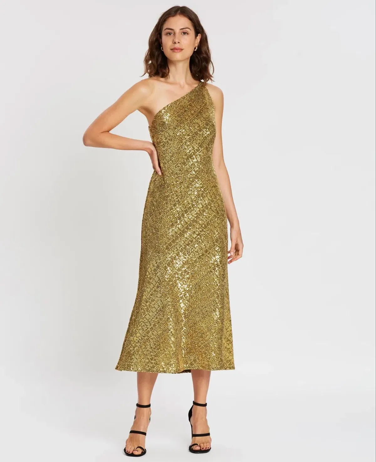 By Johnny Gold Girl Asymmetric Bias Dress Size 12  - Image 2