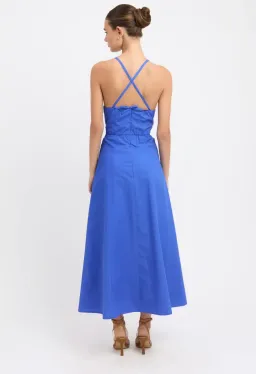 Kookai Poplin Halter Dress in Blue Size 36/Au 8 for rent on The Volte - image 2