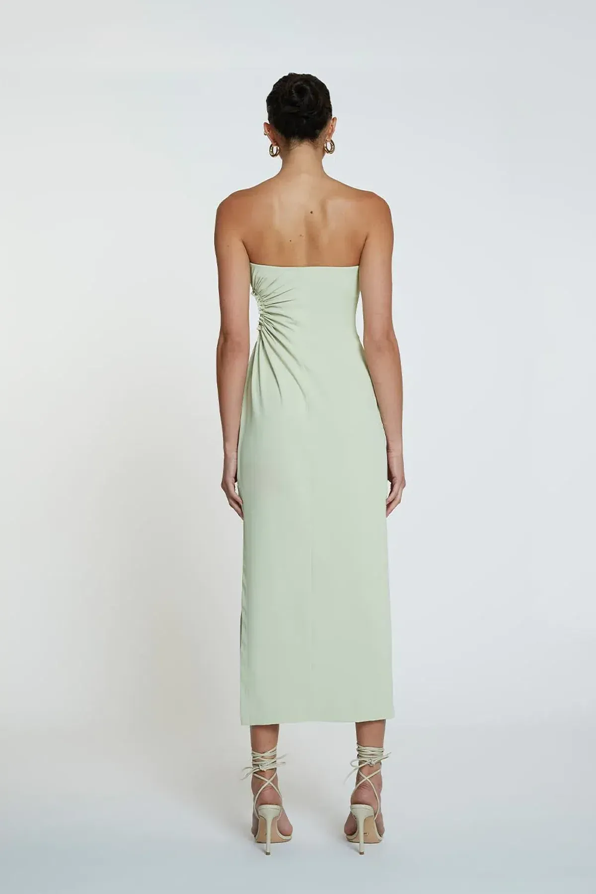 By Johnny Selena Strapless Midi Dress Avocado Green Size 10 / M - Image 6