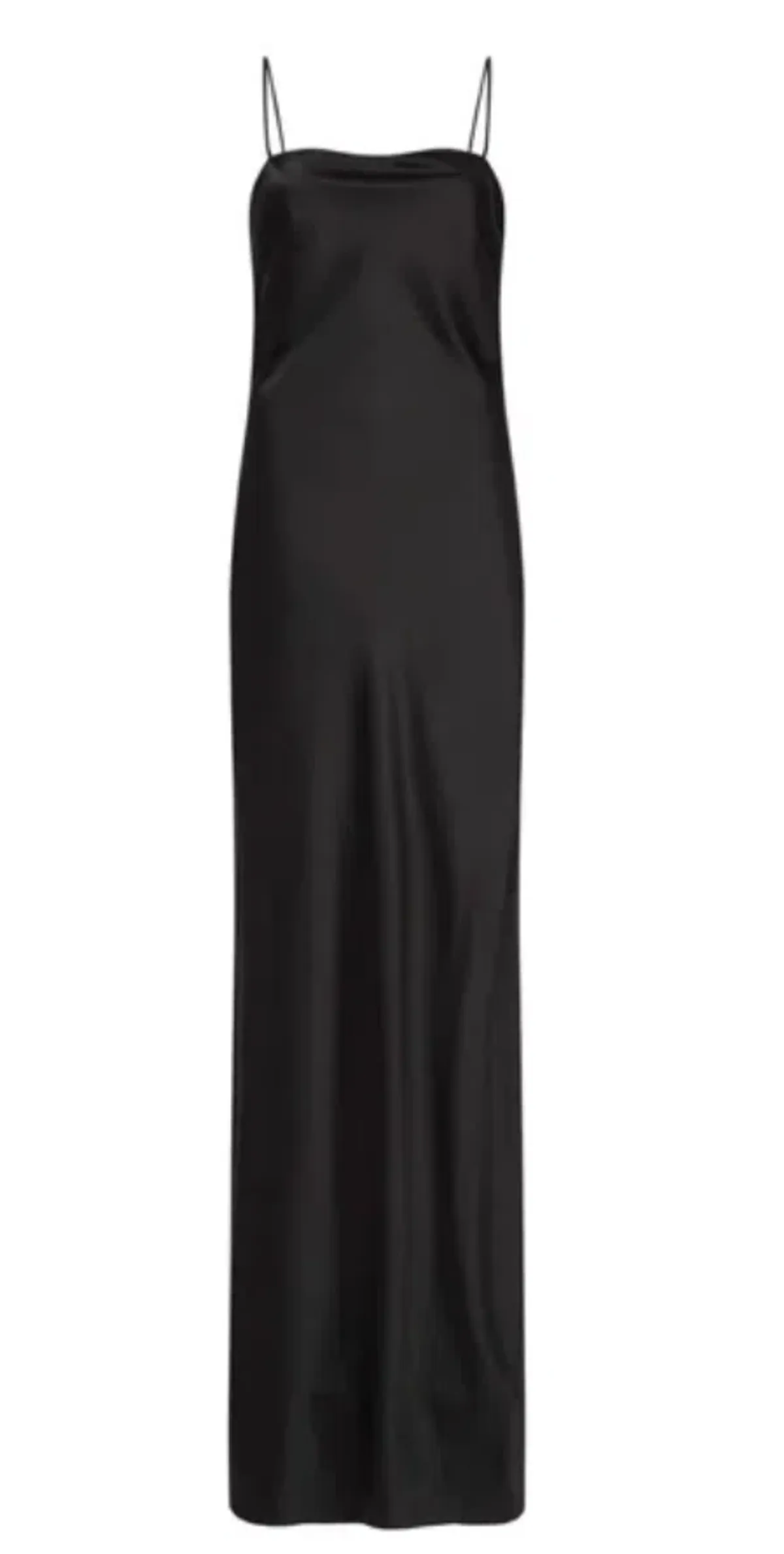 Camilla and Marc Miranda Square Neck Satin Maxi Dress Black Size 6 - Image 4