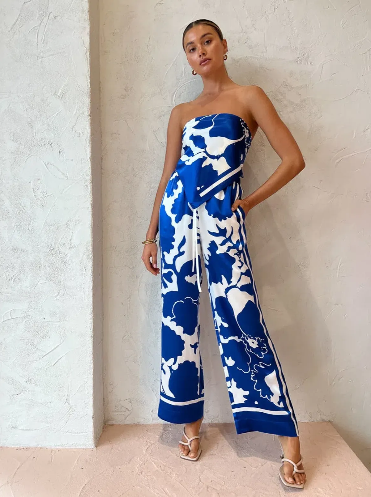 Sir the Label Esme Scarf & Pants Set Print Size 6 - Image 1