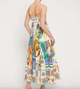 Alemais Soleil Linen Sundress in Ivory Size 8 for rent on The Volte - image 2