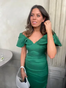 Rachel Gilbert Frey Gown Green Size 1 / AU 8 for rent on The Volte - image 1