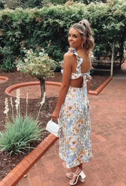 Zimmermann Super Eight Frilled Midi Dress Floral Size 2 / AU 12 for rent on The Volte - image 4