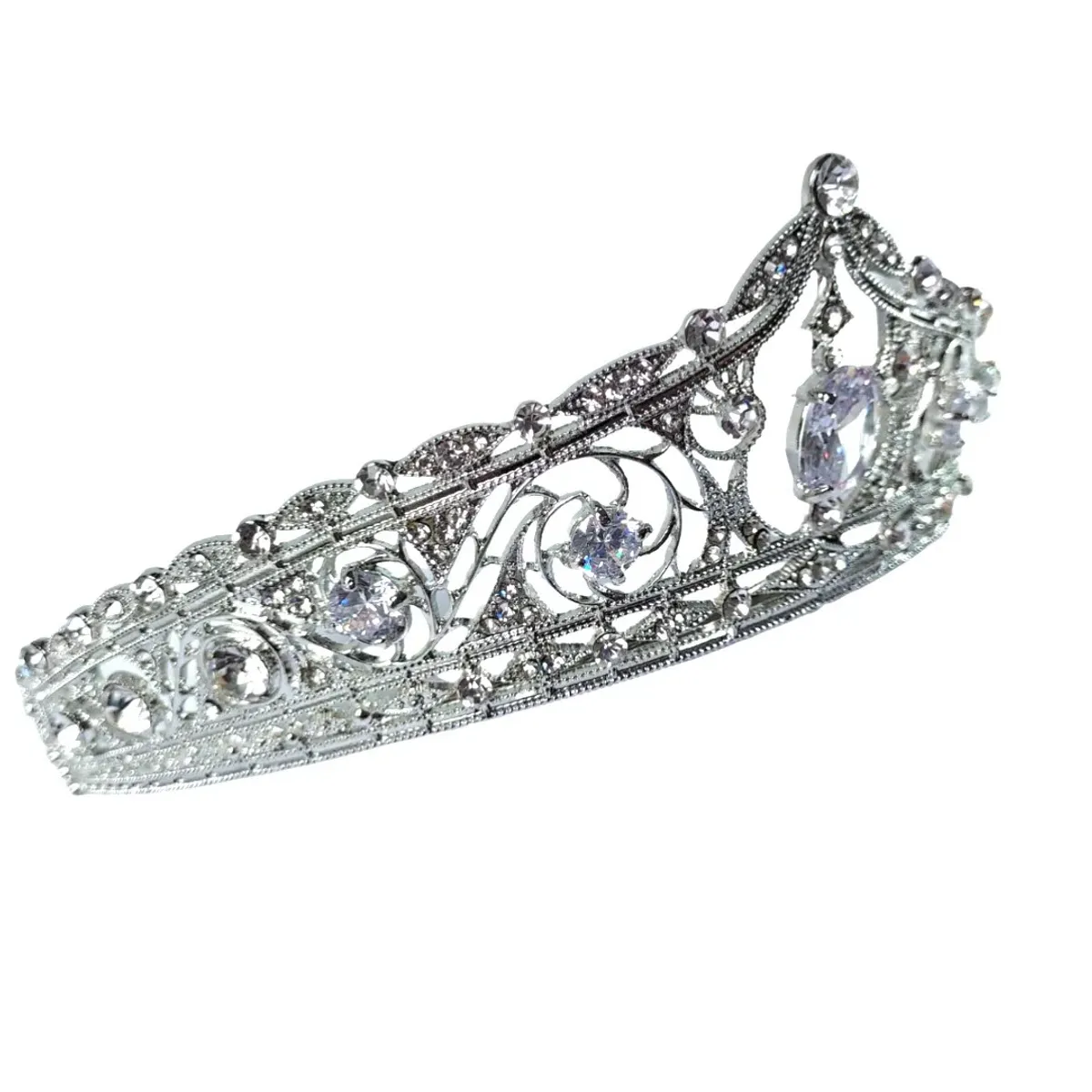 Sass and Elegance Crystal Tiara - Image 2