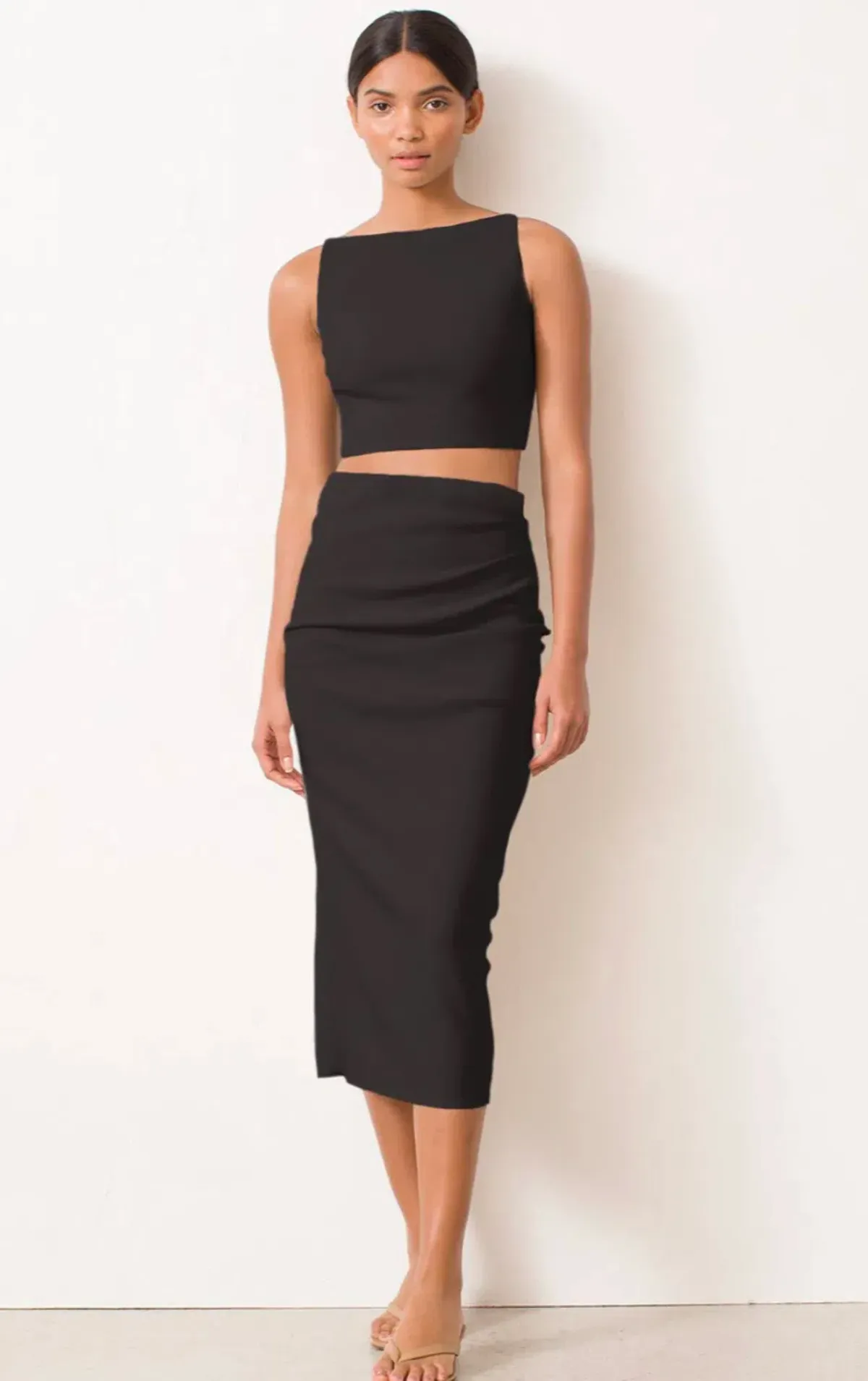 Bec and Bridge Raphaela Midi Skirt Black Size 10 - Image 1