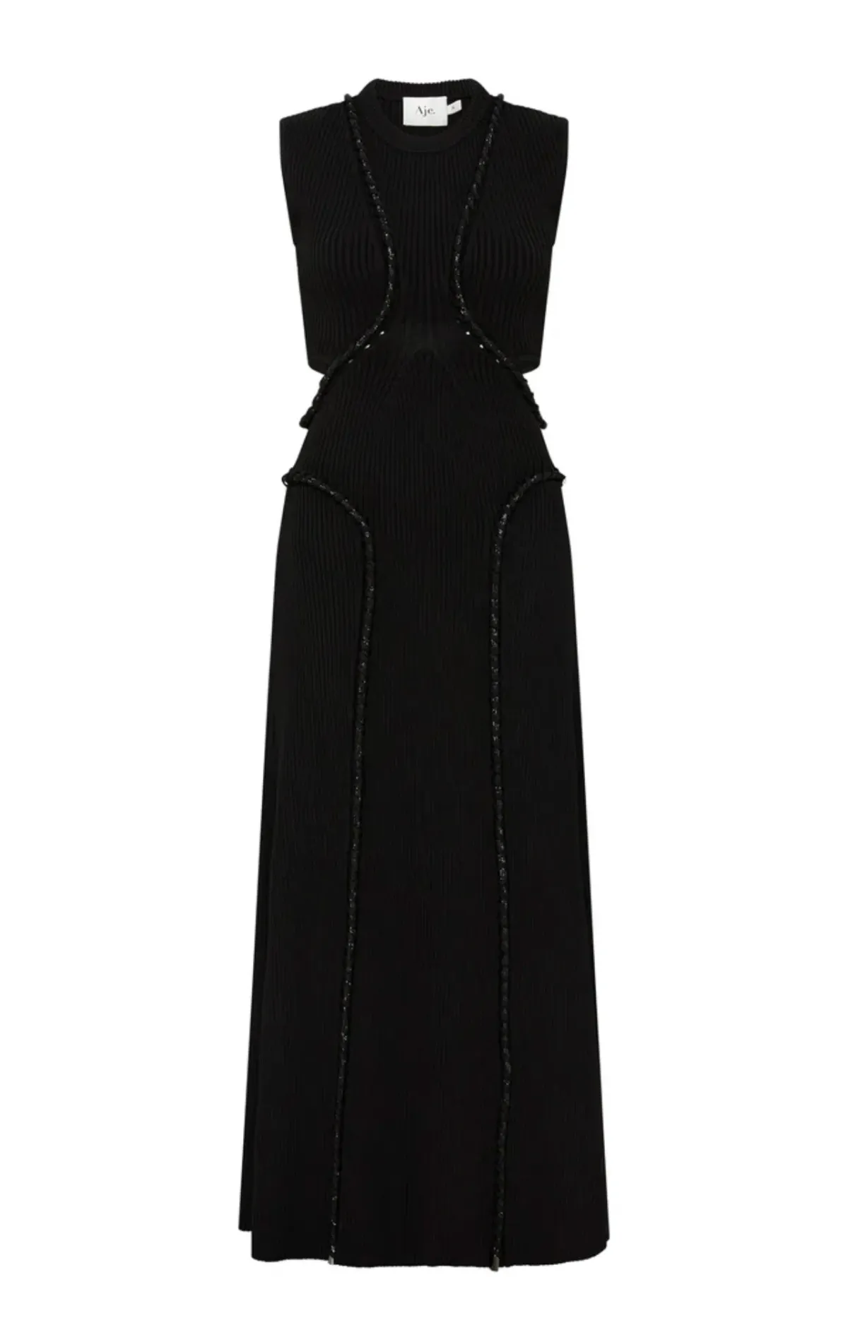 AJE Arp Cut Out Midi Dress Black Size S / Au 8 - Image 5
