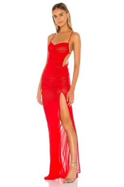 Michael Costello Follie Gown Red Size 6 for rent on The Volte - image 1