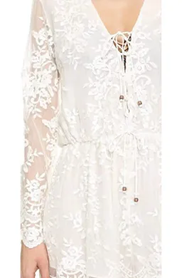 Zimmermann Roza Silk Veil Gathered Dress White With Slip Size 3/AU 14 for rent on The Volte - image 3