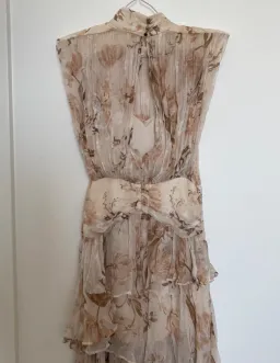 Shona Joy Nina Midi Dress Blush/Multi Size 8 for rent on The Volte - image 4