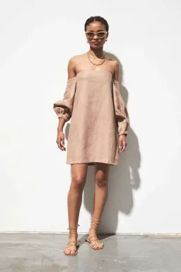 Maurie & Eve Acme Dress in Tan Size 8  for rent on The Volte - image 1