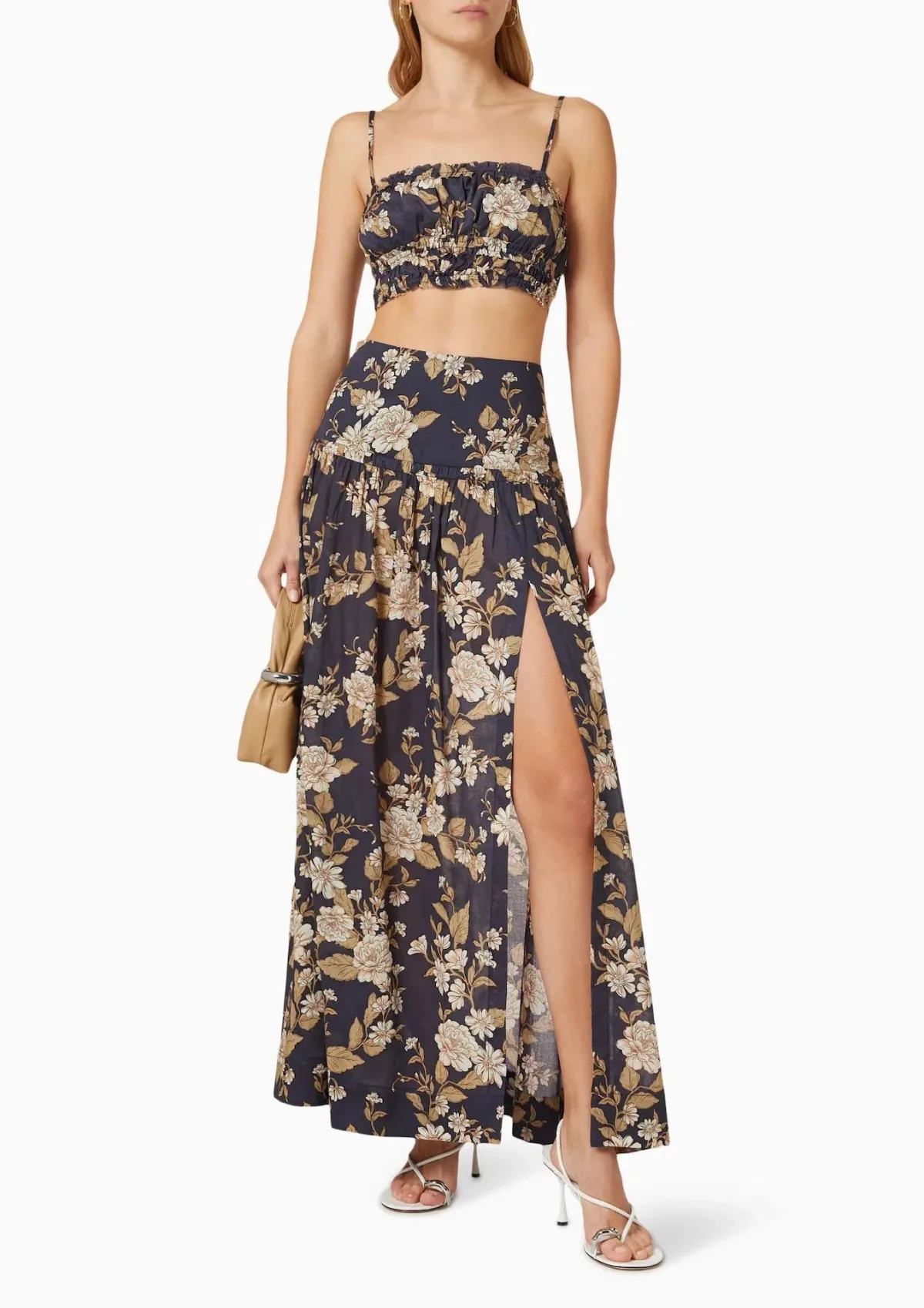 Bec & Bridge Opaline Crop Top and Maxi Skirt Set Floral Size 8  - Image 1