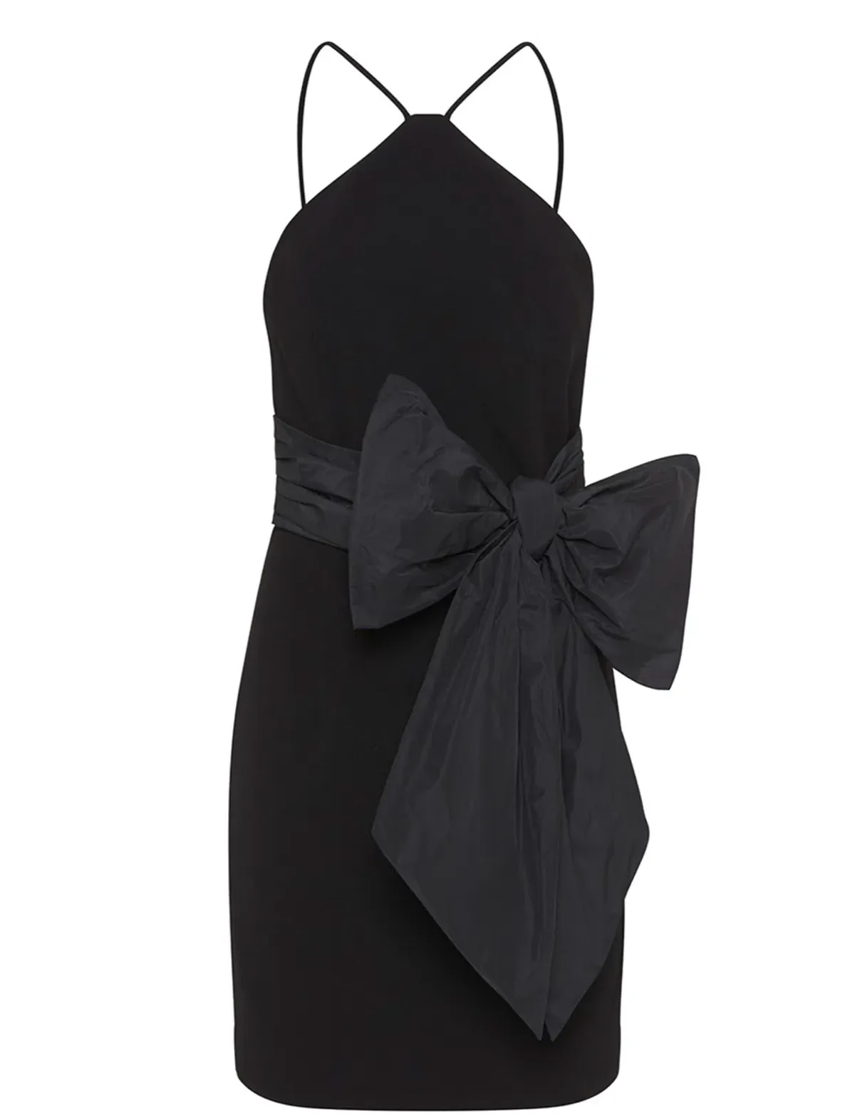 Rebecca Vallance Grace Bow Mini Dress Black Size 10 - Image 5