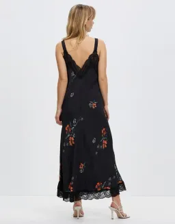 Sass & Bide One Too Many Lace Midi Dress Black Floral Size 6 for rent on The Volte - image 2