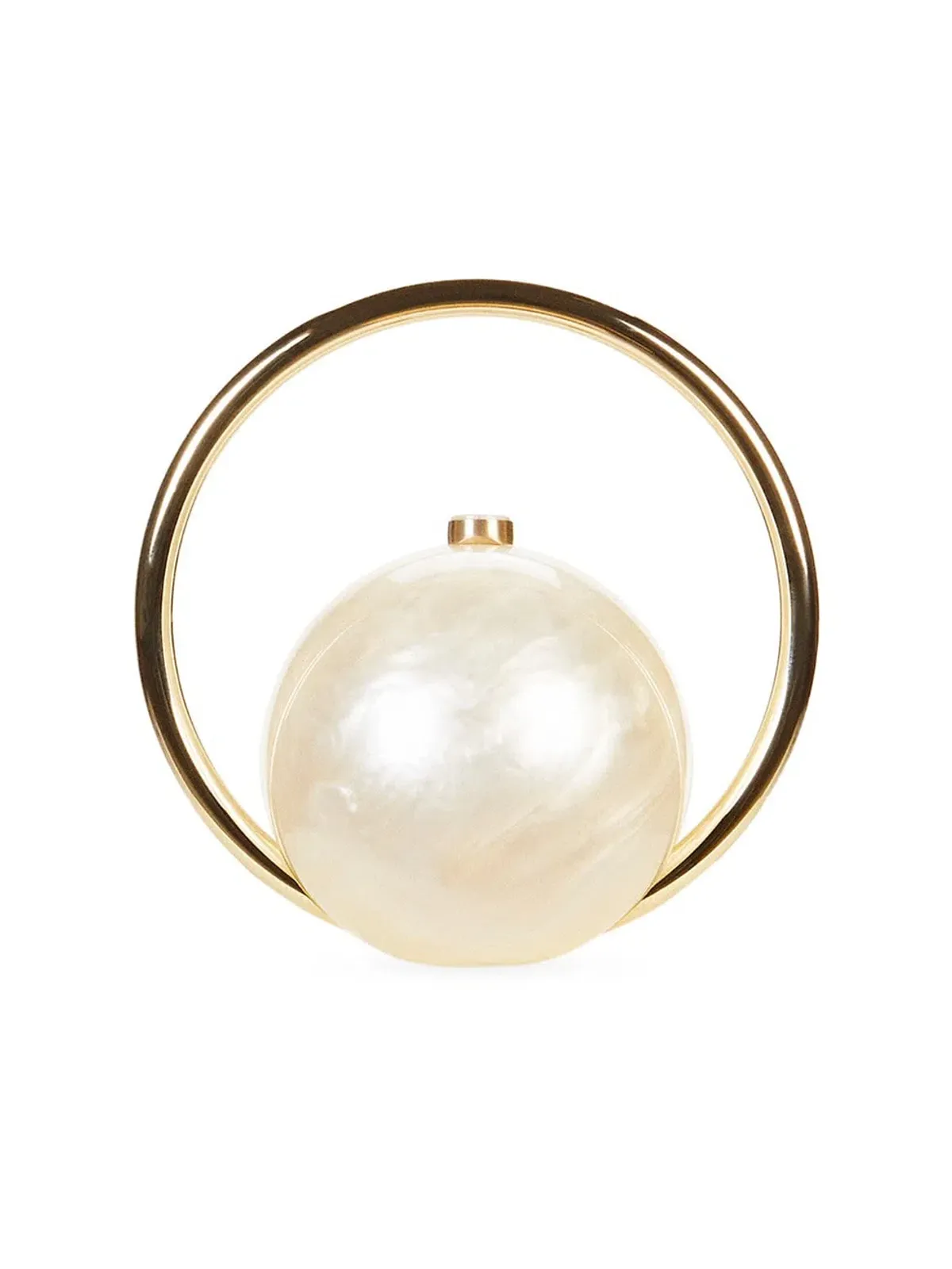 CULT GAIA Mina Top Handle Bag Pearl/Gold - Image 3