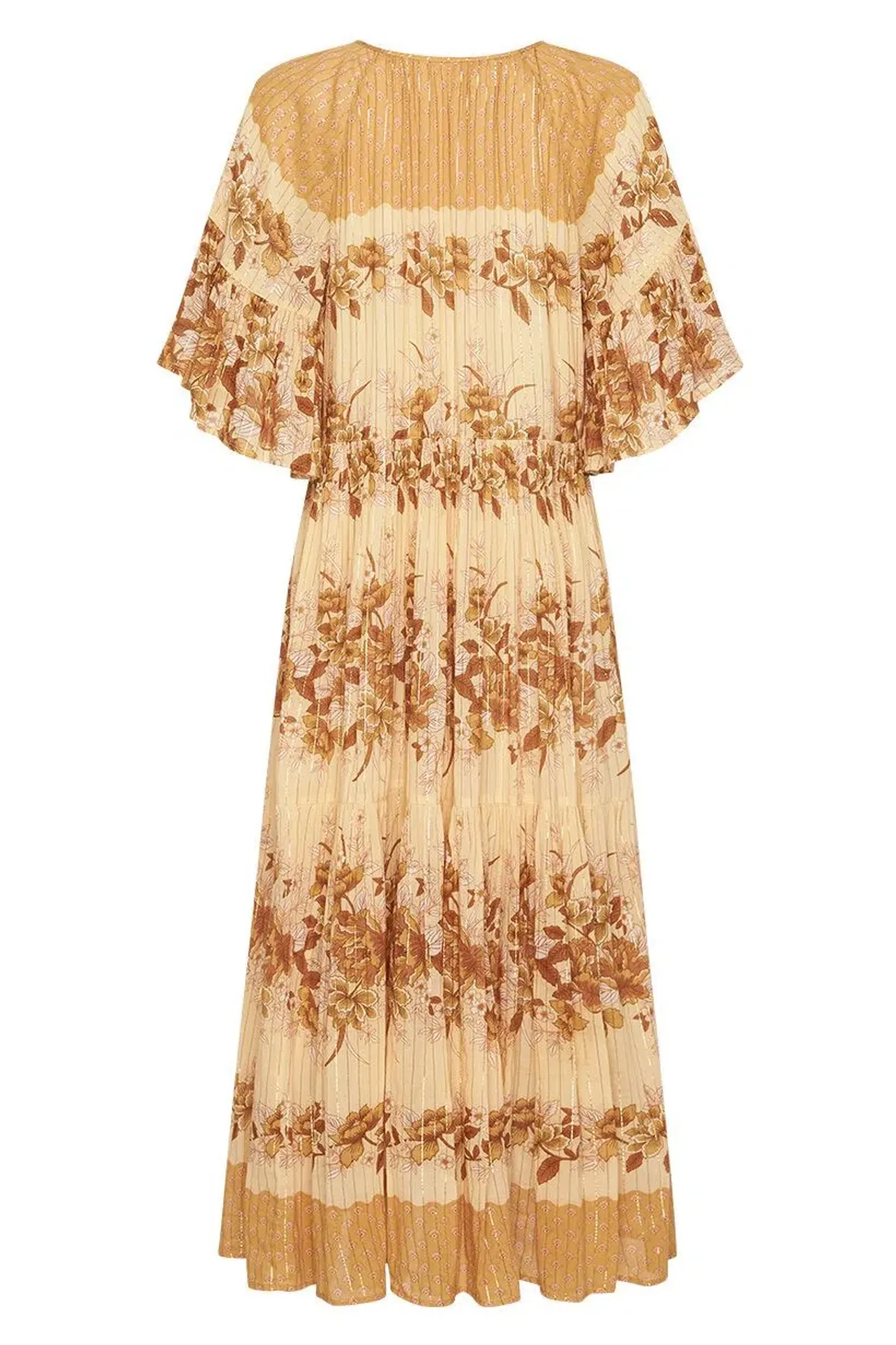Spell & The Gypsy Coco Lei Mumu Dress Caramel Size S - Image 5