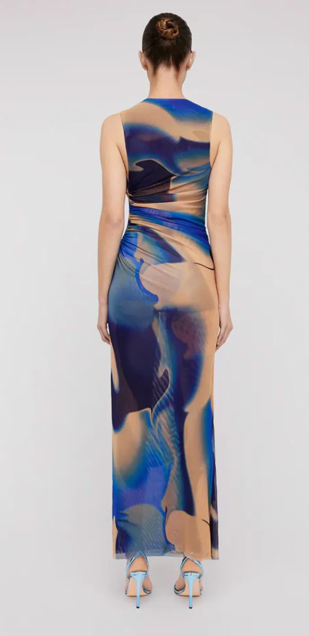 Scanlan Theodore Italian Watercolour Print Dress Blue Size 10 / M - Image 3