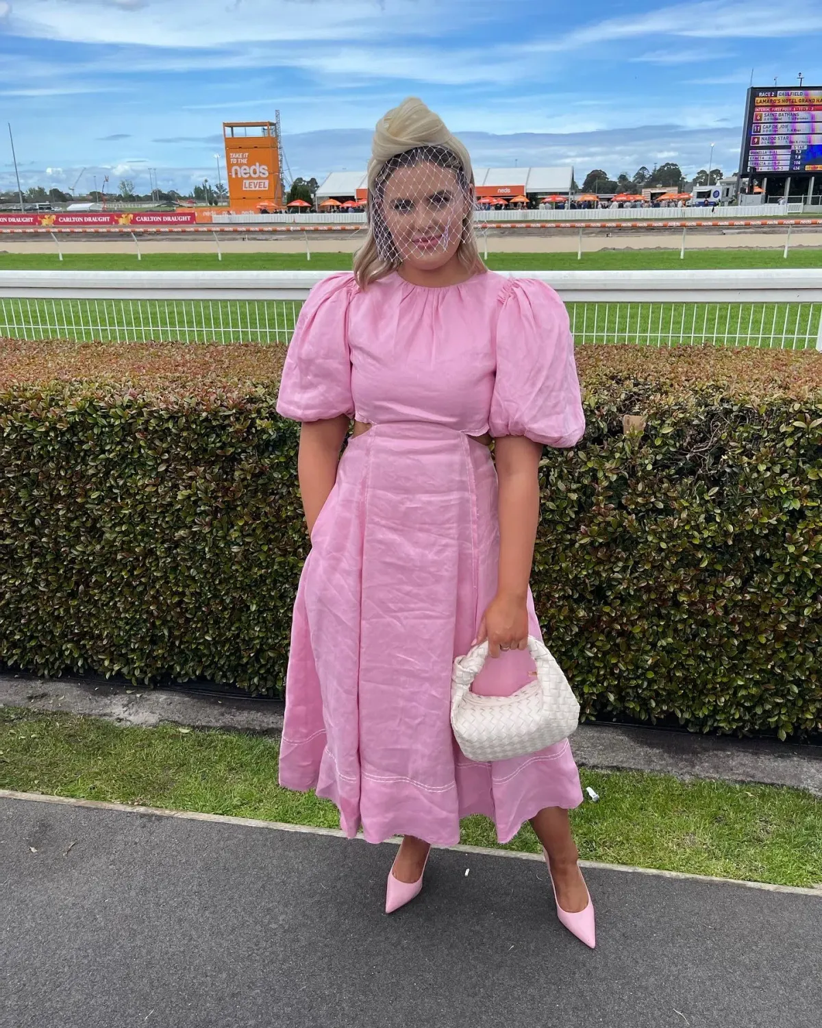 Aje Serendipity Cut Out Dress Pink Size 10 / M - Image 3