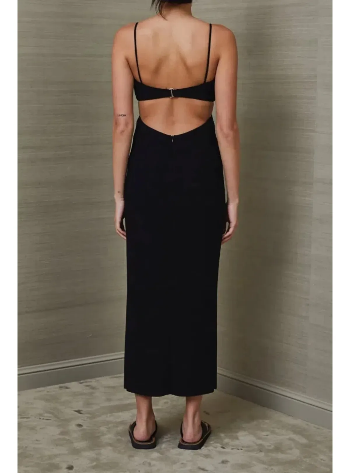 Bec & Bridge Faye Midi Dress Black Size AU 6 - Image 3