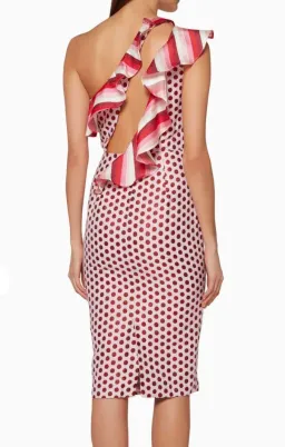 Atoir One Perfect Day Midi Dress Pink/Red Size 10  for rent on The Volte - image 3
