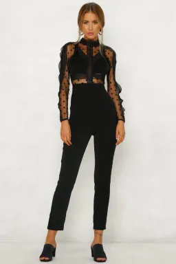 Mossman Find You Again Jumpsuit Black Size 10 for rent on The Volte - image 1