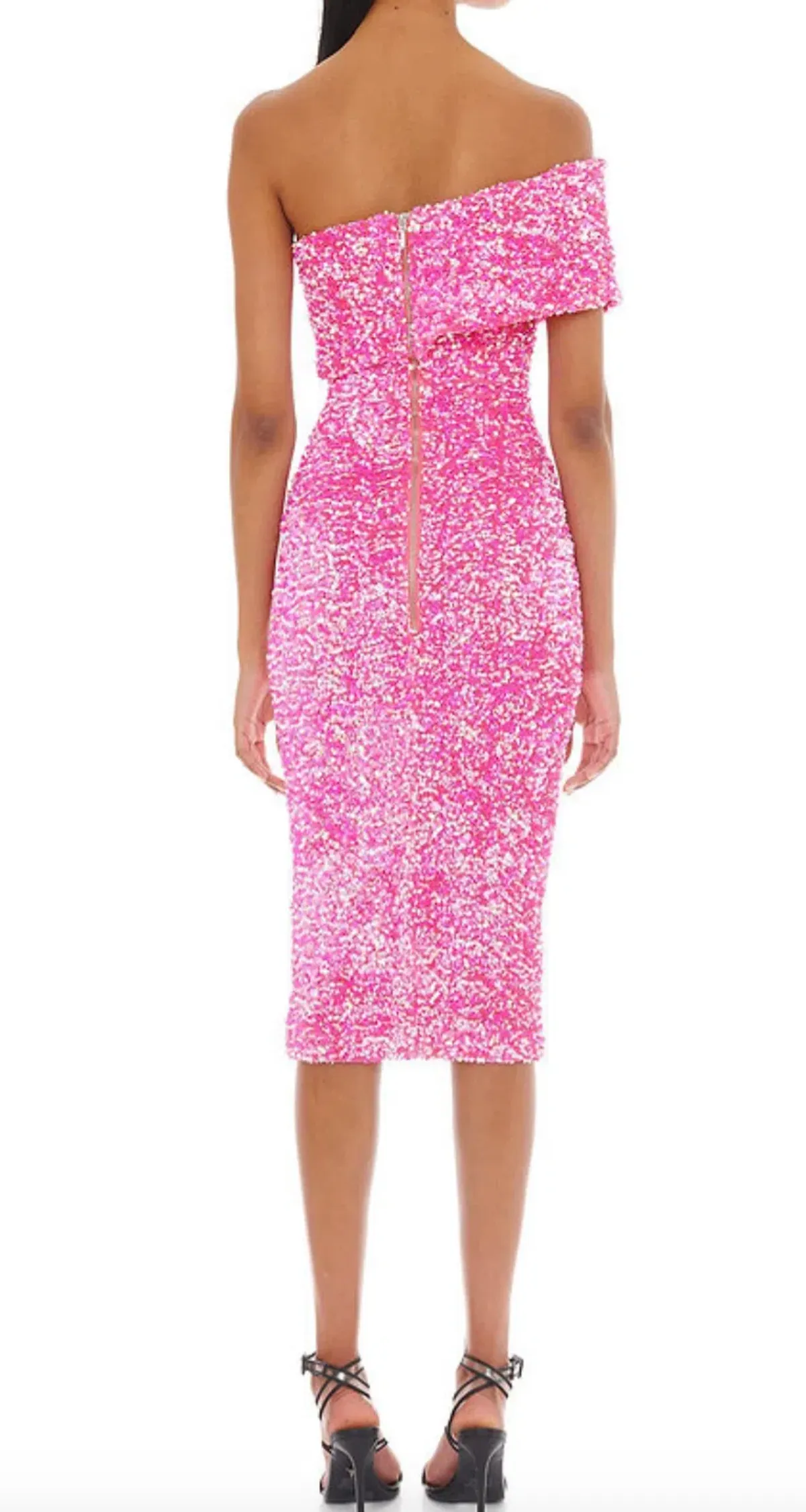 Eliya The Label Alyssa Sequin Dress Pink Size XS / Au 6 - Image 3