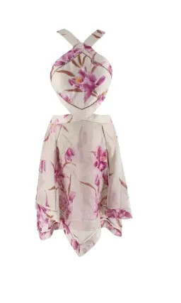 Zimmermann corsage floral print scarf mini dress size 2 for rent on The Volte - image 3